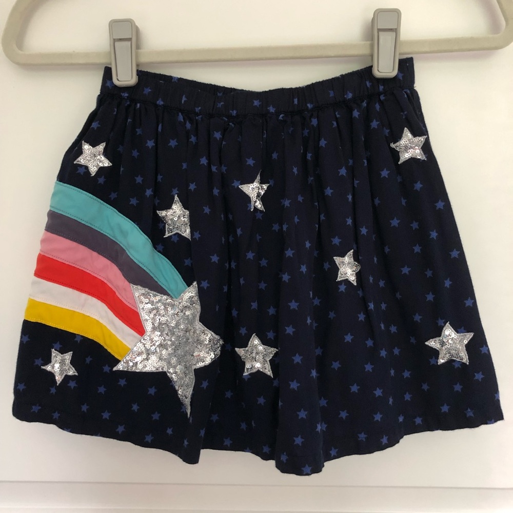Mini Boden Space Shooting Star Sequin Skirt